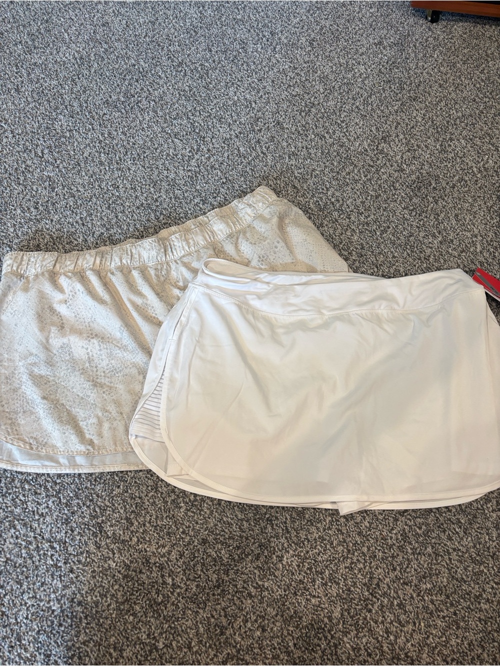 Women’s White Athletic Shorts - Lightweight Skort Style